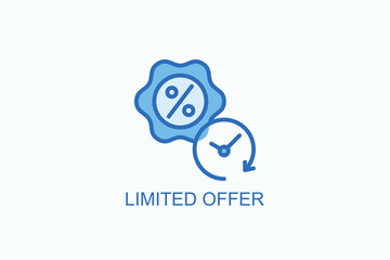 Limited Offer Icon Or Logo Isolated Vector Illustration