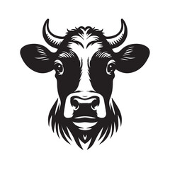 The Cow head vector image