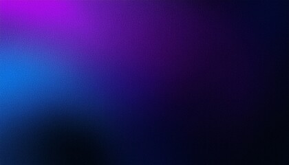 Purple black blue dark glowing grainy gradient background noise texture poster header banner design copy space
