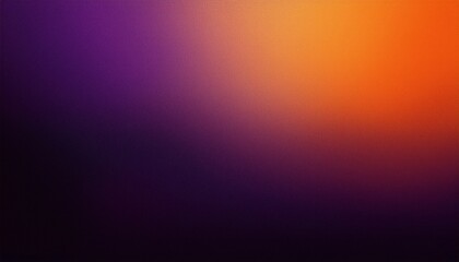 Color gradient background, dark purple orange black grainy texture abstract design, copy space