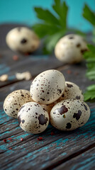 Obraz premium fresh quail eggs