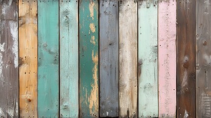 Colorful Painted Wood Paneling