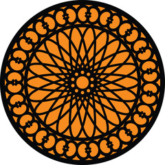 Circular Mandala Pattern,cnc design, laser cut mandala