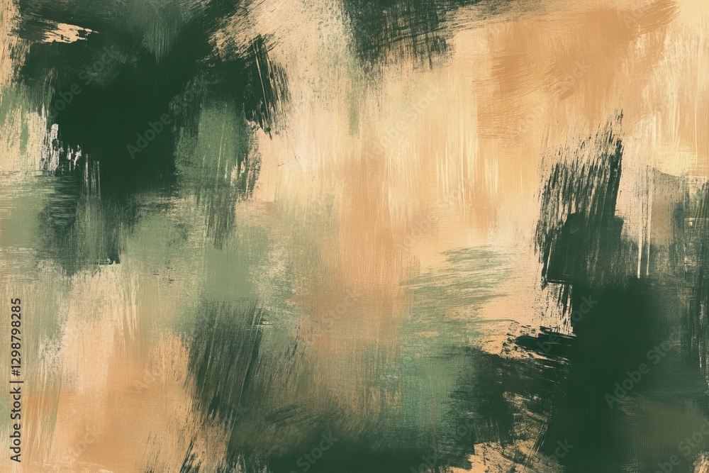 Poster background in camouflage with shades of green and tan creating a textured military environment for s