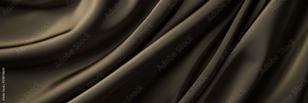 Poster elegant camouflage fabric draping softly with rich texture and deep color