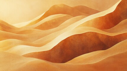 Vibrant Desert Landscape Featuring Majestic Sand Dunes Underneath a Clear Blue Sky with a Graceful Bird Soaring Above Creating a Tranquil Scene