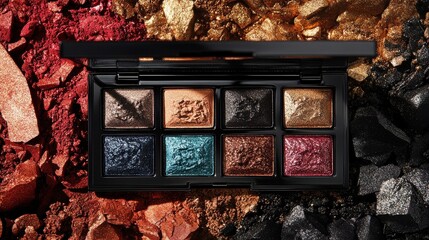 Luxury Eyeshadow Palette with Shimmering Tones in Ultraviolet