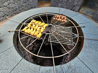 Erdwärme Geothermie Grill Vulkan