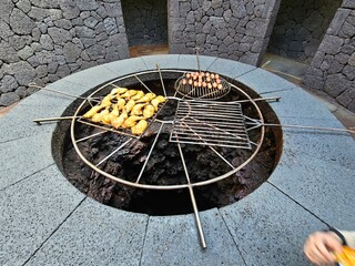 Erdwärme Geothermie Grill Vulkan