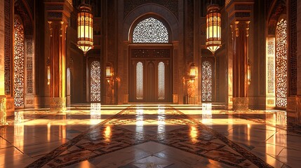 Obraz premium Grand Arabian Palace Interior