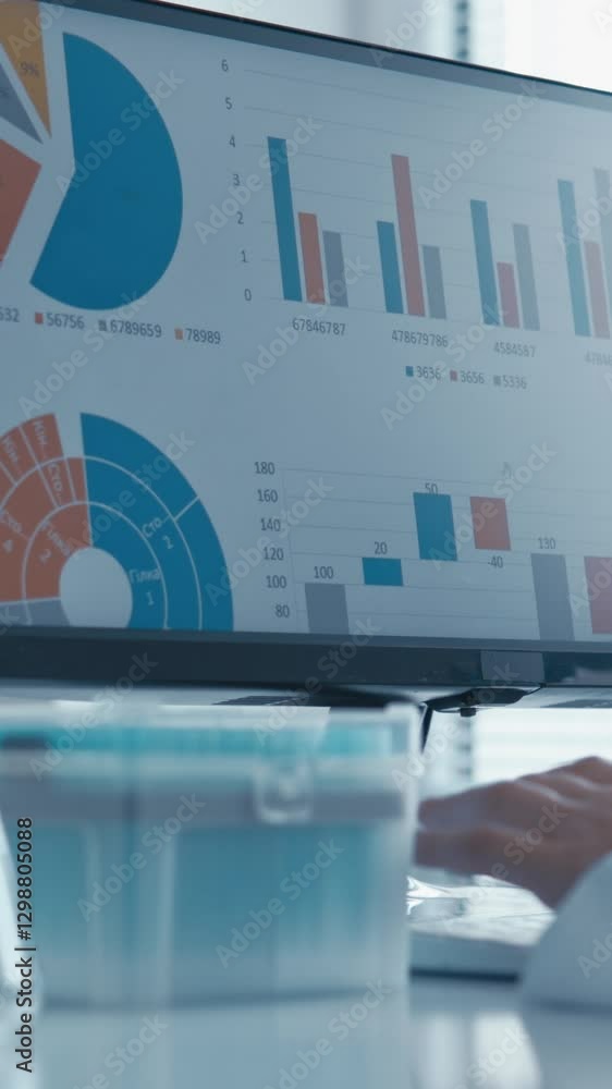 Aufkleber In a wellequipped lab, a skilled scientist analyzes complex data with advanced tools and collaborates with colleagues on research projects, significantly contributing to science and innovation