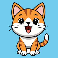 a collection of playful kitten expressions vector design