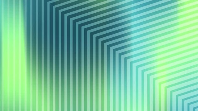 Abstract Geometric Pattern: Teal, Green Gradient Lines