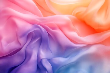 Obraz premium Colorful piece of fabric with a purple and pink stripe. The colors are vibrant and the fabric appears to be made of silk