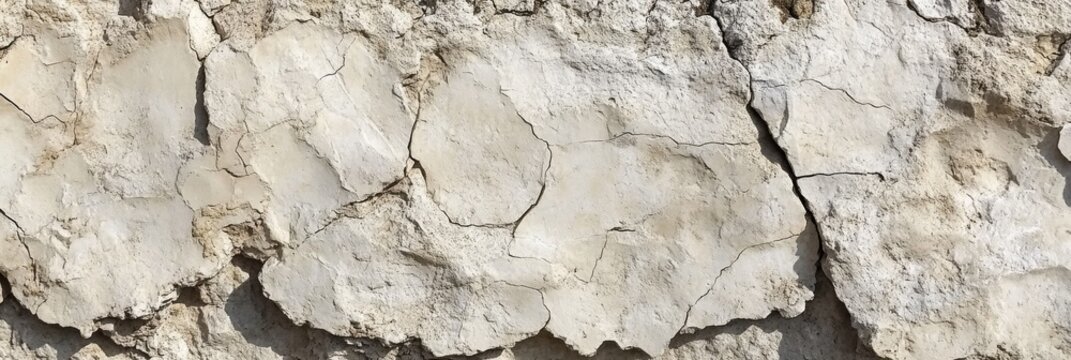 Cracked and weathered textured wall with natural stone surface pattern