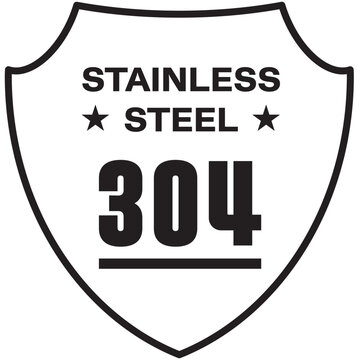 304 stainless steel logo