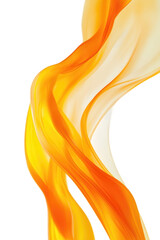Obraz premium Colorful abstract wave design isolated on white background for modern art, backgrounds, wallpaper, creativity, advertising, and graphic design projects.