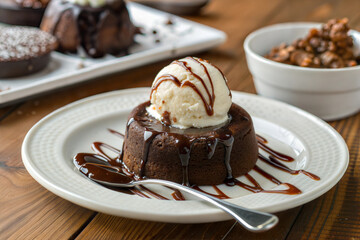 chocolate cake on a plate