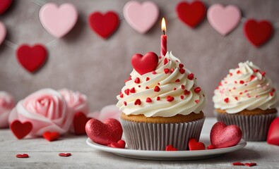 chocolate cupcakes with pink icing