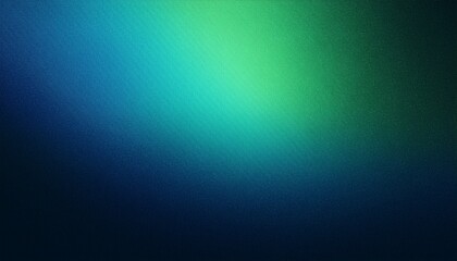 Obraz premium Dark green blue glowing grainy gradient background noise texture backdrop webpage header banner design