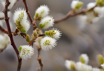Fototapeta premium Arctic Willow in Bloom