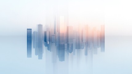 Fototapeta premium aerial view of dense metropolis with towering skyscrapers arranged in structured grid creating visually captivating