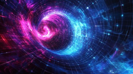 abstract spiral galaxy nebula cosmic art
