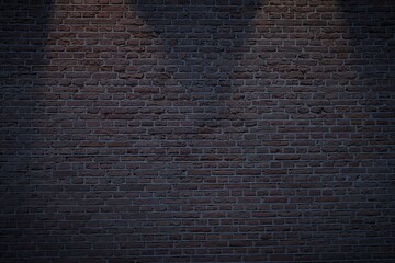 Night dark brick wall texture