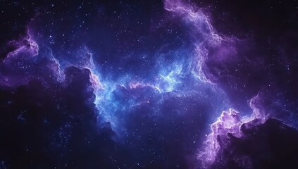 Fototapeta premium Vivid Cosmic Nebula in Deep Space with Vibrant Colors and Starry Background, Cosmic Phenomenon, Galactic Exploration, Astronomy, Space Wonder