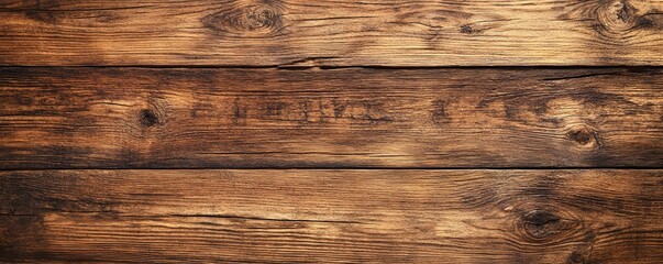 Distressed wooden planks with a rich brown tone