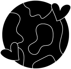 earth illustration leaf silhouette world logo love icon plant outline nature day bird olive ecology sky environment poster pigeon shape to vector graphic background