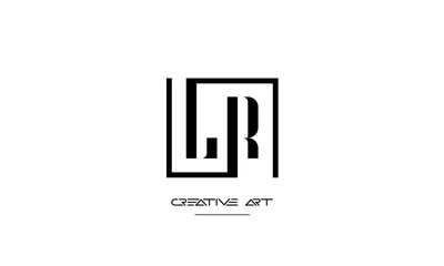 LR, RL, L, R abstract letters logo monogram