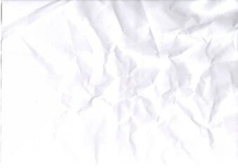 crumple paper, Scramble paper, scrambled paper. textured paper. white scramble page Simple and clean paper background. Texture overlay.  Vector. Graphic. 