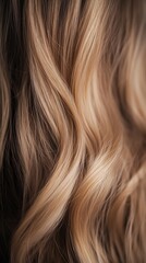 Naklejka premium woman wavy hair glowing ambient light