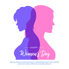 Happy International Women s Day 8th March greetings background