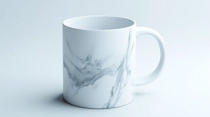 Obraz premium Marble Design Mug on Light Background