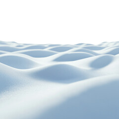 3D Rendered Snowdrifts Against png isolated on transparent background