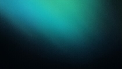 Teal blue green black color gradient background grainy texture effect dark technology abstract banner design, copy space