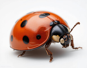 Fototapeta premium Nature’s Charm: The Delightful Beauty of Ladybugs