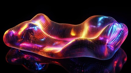 Fototapeta premium abstract colorful light sculpture