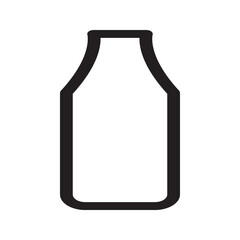 Solid icon of a classic bottle with a narrow neck and wider base.