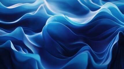 Obraz premium abstract blue fabric waves background