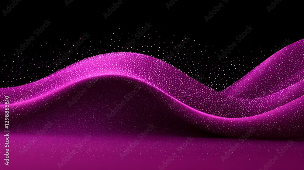 Poster elegant magenta wave with black space background texture design graphic resource abstraction