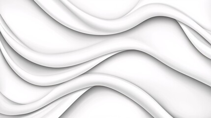 elegant white waves: a serene abstract background for creative projects