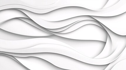 Fototapeta premium elegant white paper waves background for modern designs