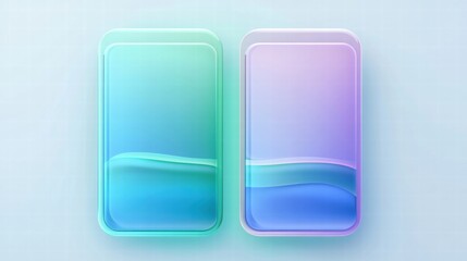 pastel gradient phone mockups