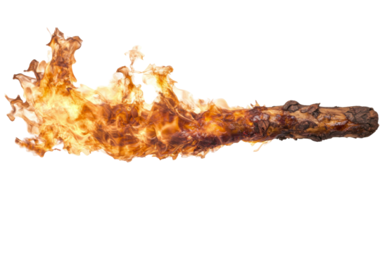Flaming torch png background transparent image fire effect creative design dynamic viewpoint - Powered by Adobe