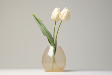 Tulip vase flower glass.