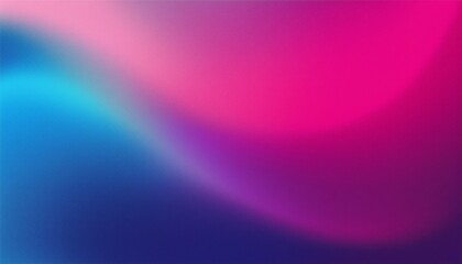 Fototapeta premium Pink magenta blue purple abstract color gradient background grainy texture effect web banner header poster design