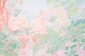 Summer forest backgrounds outdoors painting.